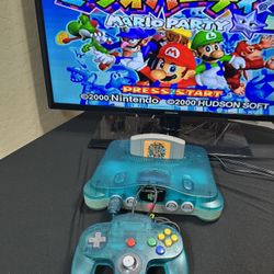 Nintendo 64 Japanese Funtastic Ice Blue