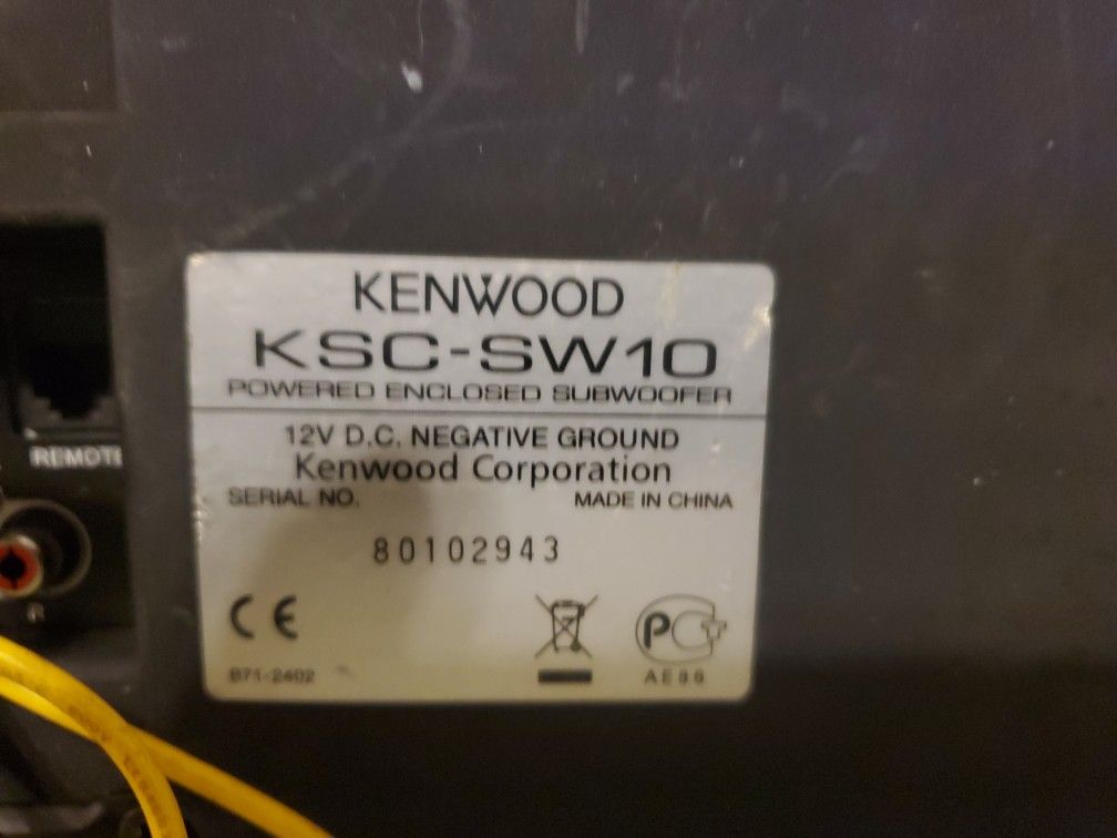 Use Kenwood Car Subwoofer No Remote