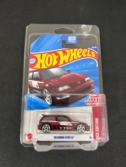 Hot wheels 90 Honda Civic EF red edition