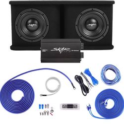 Speakers amplifier boombox  Skar Audio  double 8" Complete set