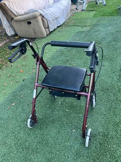 4-Wheel Rollator Walker with Seat
