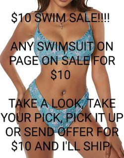 $10 Site Wide Swim Sale!!!!! Any Swimsuit