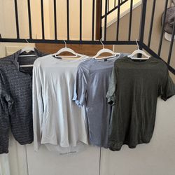 Lot Of 4 Shirts/pullover Men’s Sz Medium Lululemon