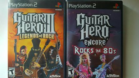 guitar hero III and Guitar Hero encore Rocks The 80s