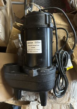 3/4 HP Cast Iron Submersible Sewage Ejector Pump, Sewer Pump, Septic Tank Pump, With 10 Ft. Css075 Thumbnail