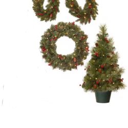 Christmas Tree 3 Pcs With Led Lights