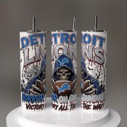 Detroit Lions Football Tumbler