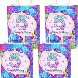 Roselush 16 Pcs Mermaid 5th Birthday Goodie Bag,Little Mermaids 5th Bday Gift