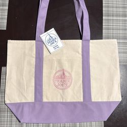 Pastel Purple Tote Bag Trader Joe’s