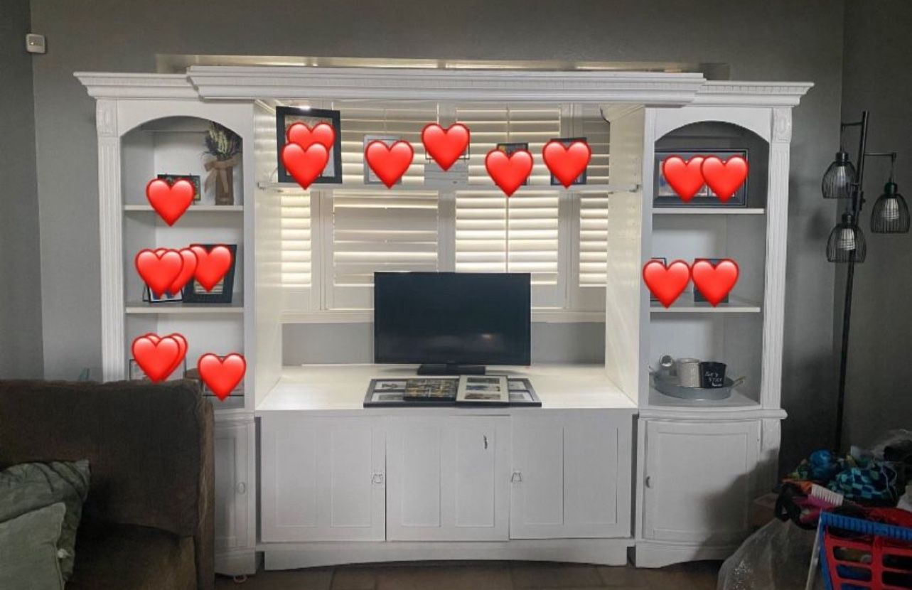 White Entertainment Center 