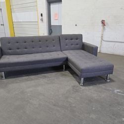 *Same Day Delivery Available!* 
Grey Chaise Clik Clak Sectional