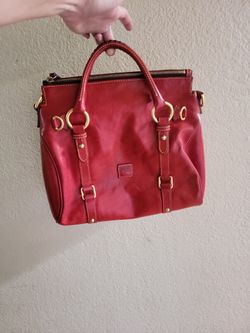 Dooney And Burke Red Leather Purse