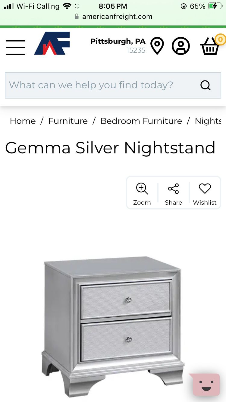 Queen Bedroom Set - Silver