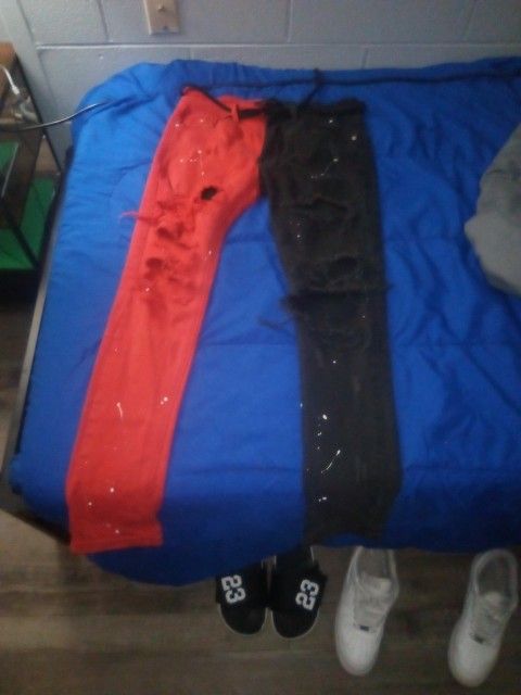 Red And Black Pants 