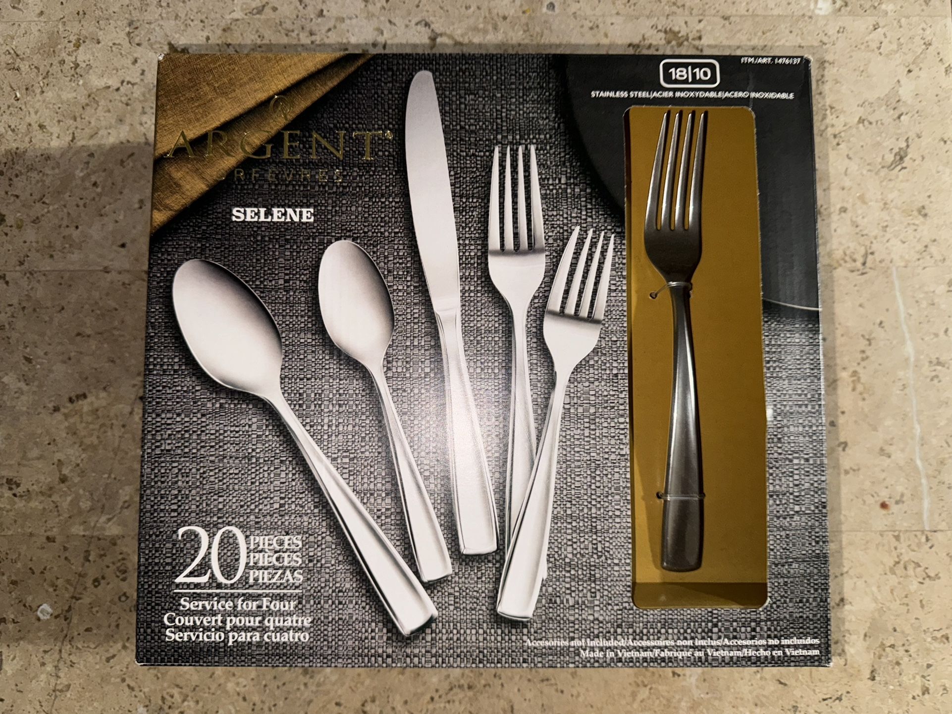 Argent Selene 20 Pieces Stainless Steel (Orfevres)