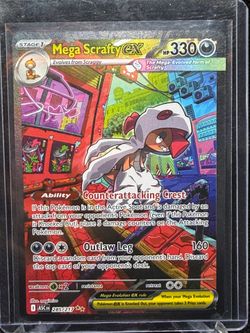 Mega Scrafty EX ascended Hero’s Pokemon card
