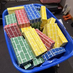Cardboard Building bricks - kids 