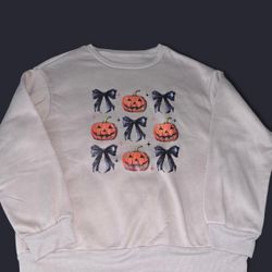 Beige Halloween Sweatshirt
