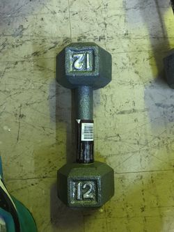 12 lbs Hexagon Dumbbell, only one