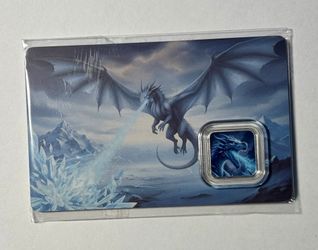 Ice Dragon 1 Gram .999 Fine Silver Coin Card – 320 Coins – Serial #13033