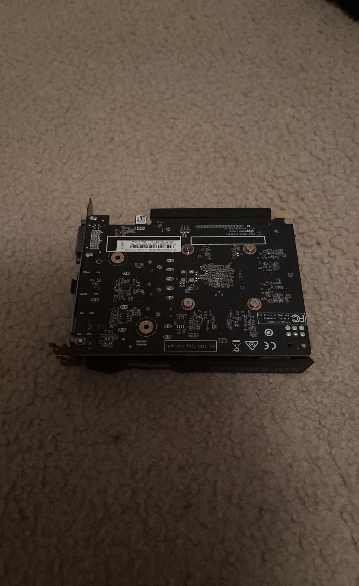 zotac Graphics card gtx 1650
