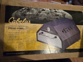 Cabelas Pizza Oven over grill