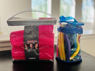 Conair Mega Holding Rollers and 1 pack of Flexible Foam Hair Rollers-Excellent Condition