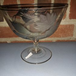 Stunning Vintage Glass Dish