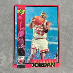 ⭐️RARE⭐️ 90’s Collectable Upper Deck Metallic Impressions 1996 Michael Jordan Card 4