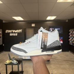 Jordan 3 White Cement Reimagined Size 10 Available In Store!