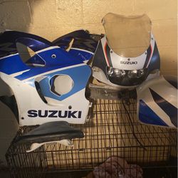 I have motorcycle parts and rims and tires for a 750 Suzuki Suzuki 97