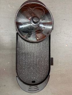 Electric Flat Skillet/Grill With Pot Attached