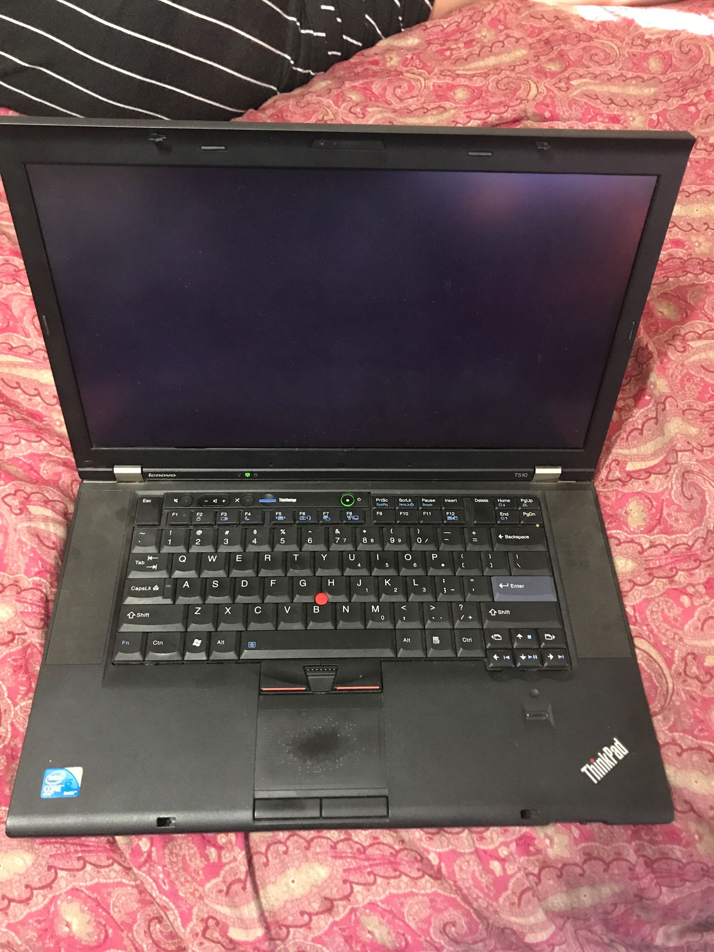 Lenovo laptop thinkpad t510 i5 500gb 4gb