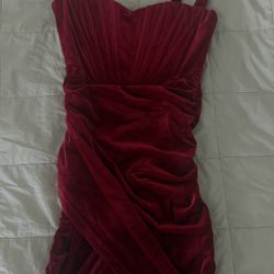 Red Velvet Dress