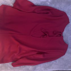 Burgundy blouse