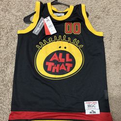 Black with yellow and red accent kel all that jersey