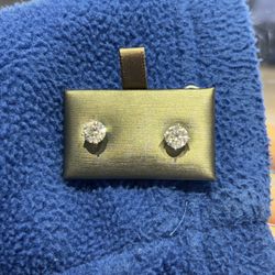 14KT WG 2.00cttw Lab Grown Diamond Stud Earrings