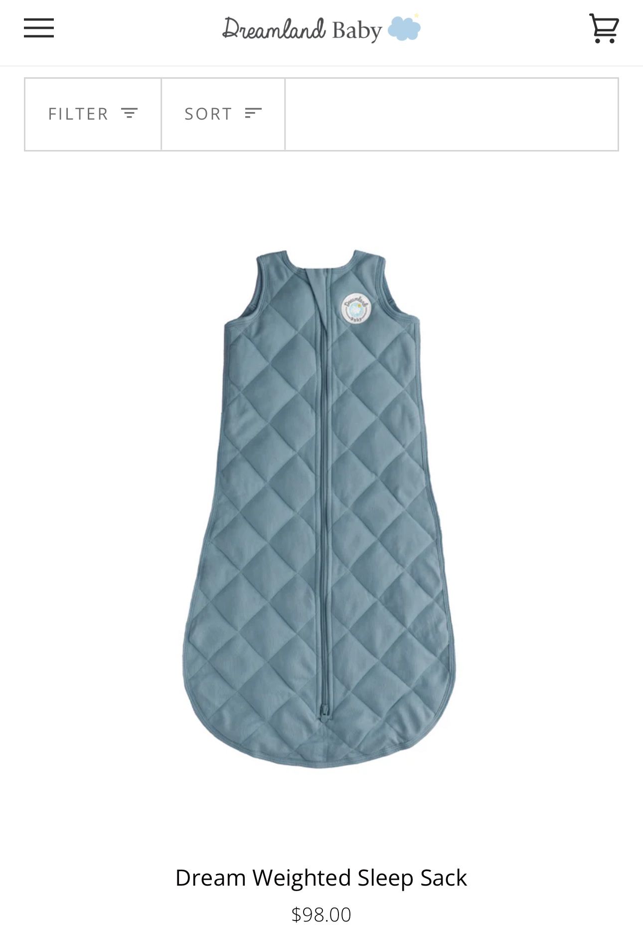 Dreamland Baby Weighted Sleep Sacks 12 Months