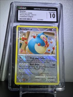 Snorlax Rising Rivals 33/111 CGC 10 GEM💎