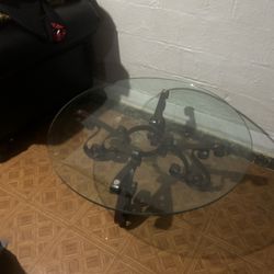 Glass Round Table