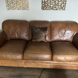 Italian  Leather Couch 