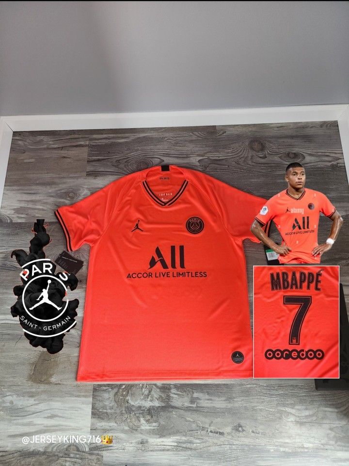 Jordan PSG Mbappe 7 19/20 Away Jersey