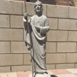 New San Judas Made Out Of Cement Beautiful Yard Decoration 