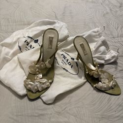 Authentic Prada Seashell Heels