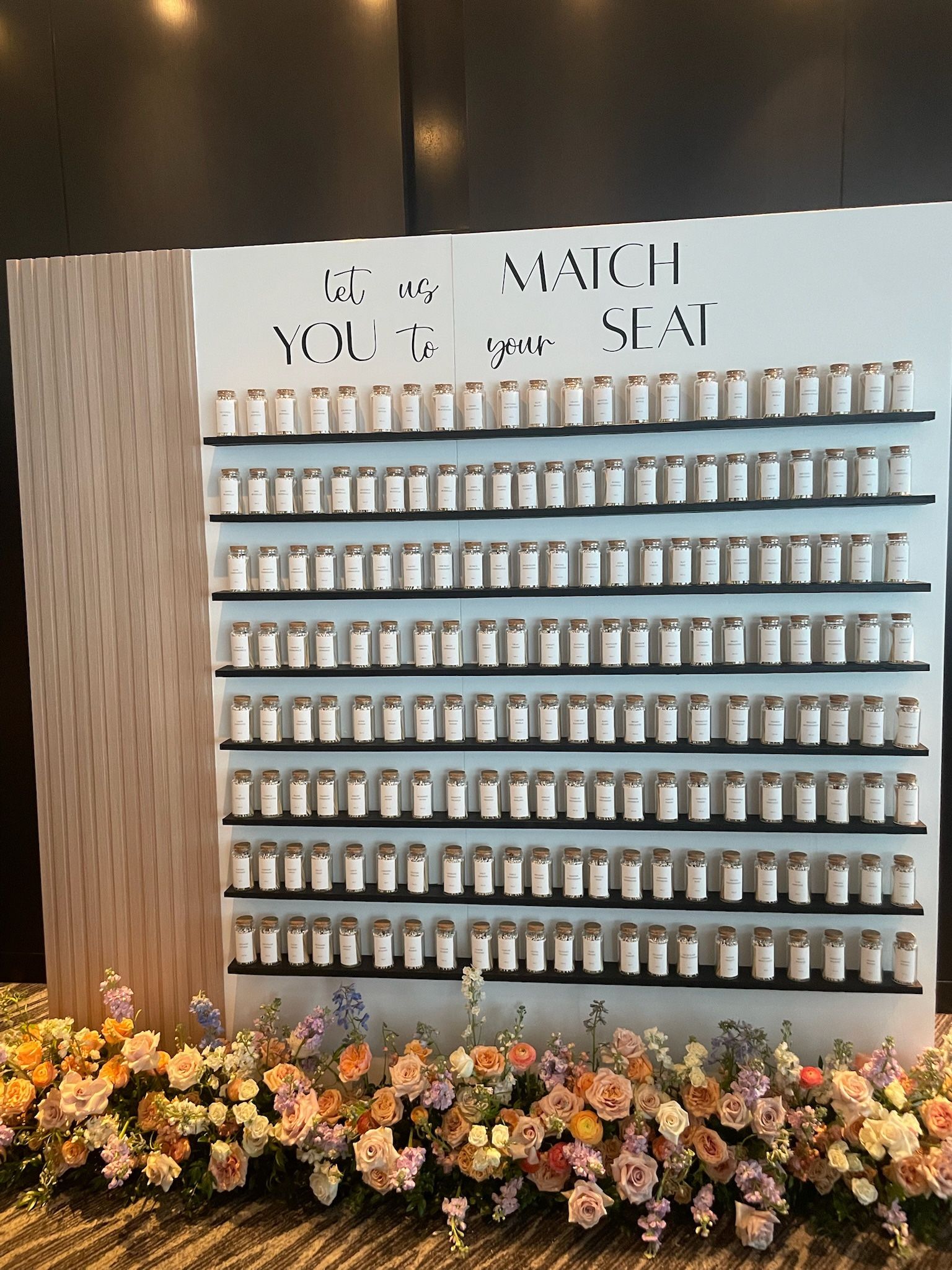 Stunning Wedding Seating Chart Display