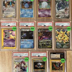 Pokémon - PSA 10 Graded Cards -Espeon, Rayquaza, Charizard & More