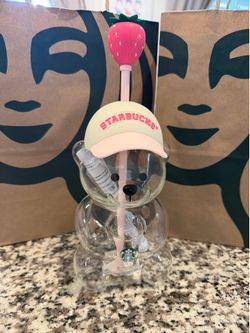 Strawberry bear Starbucks cup …