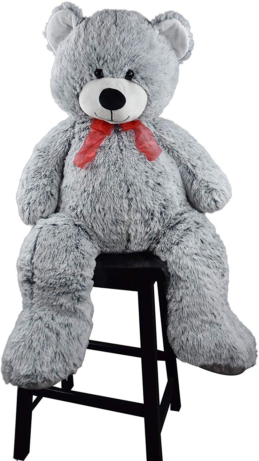 NEW Gray big teddy bear for women girlfriend surprise valentines birthday gift