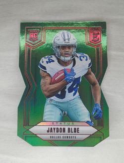 2025 Jaydon Blue Donruss Elite Status Green Die-Cut Rookie 4/9