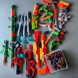 Assorted Nerf guns